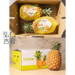 屏東金鑽鳳梨-鳳梨禮盒--Taiwan Fruit Export - Pineapple Export - Banana Export-弘運吉食